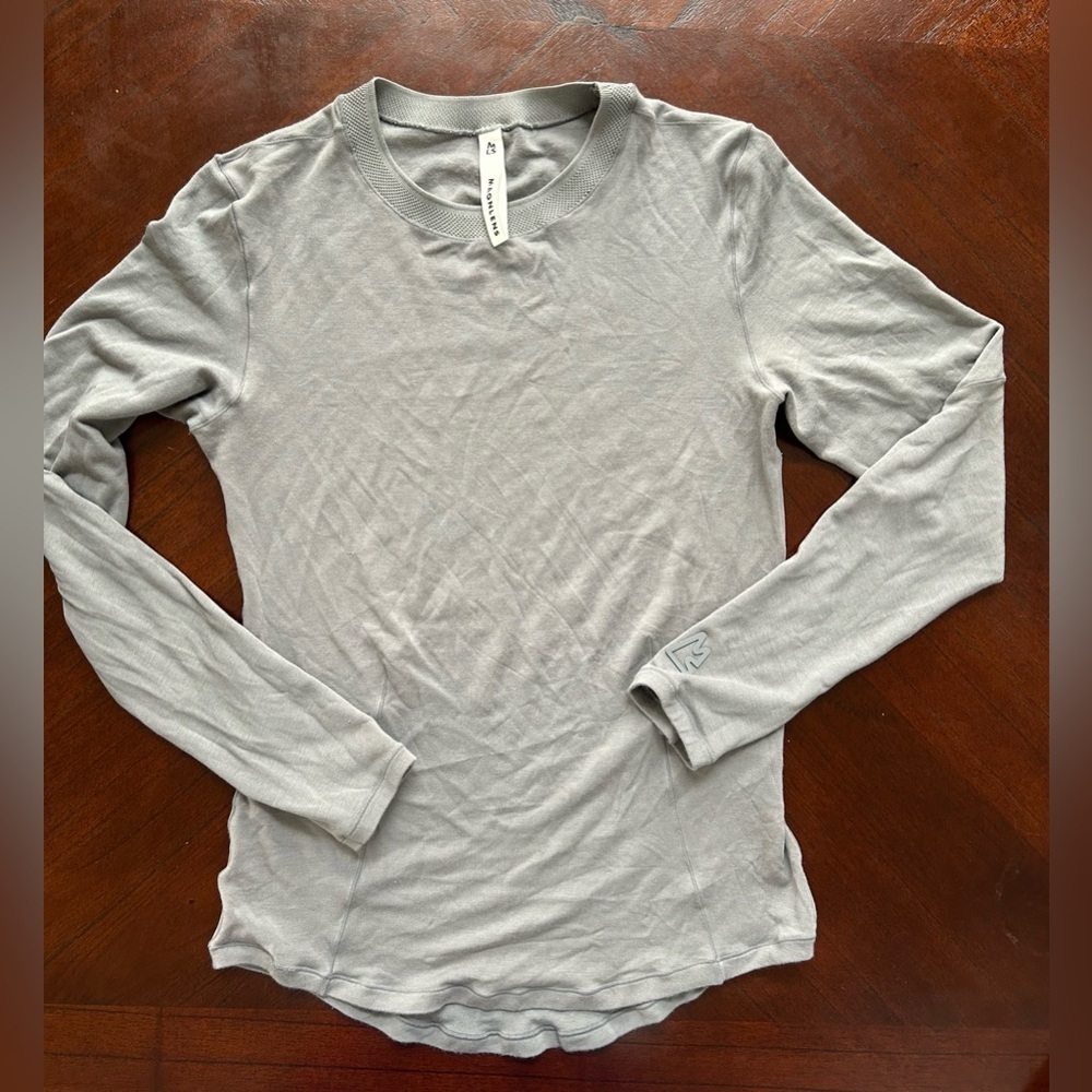 MAGNLENS Gray Long Sleeve Shirt SIZE M 95% modal 5% spandex